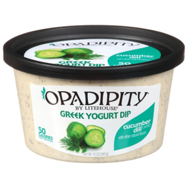 Litehouse Opadipity Dip Yogurt Greek Cucumber Dill - 12 Oz