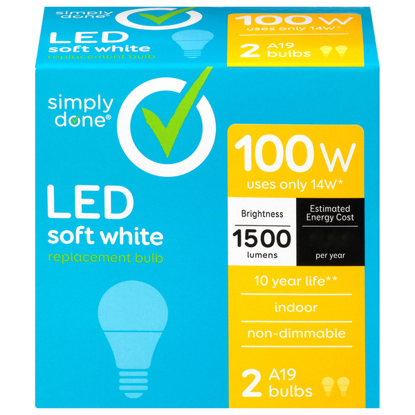 Good Light Bulb Simply Done Light Bulbs, LED, Soft White, 14 Watts Same-Day Delivery or ...