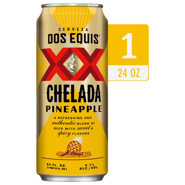 Dos Equis Chelada Pineapple, Single 24 fl oz Can Same-Day Delivery