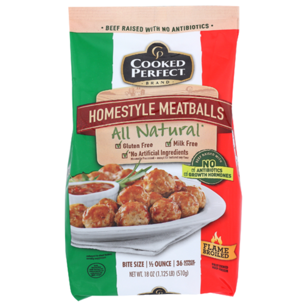 Cooked Perfect All Natural Homestyle Meatballs