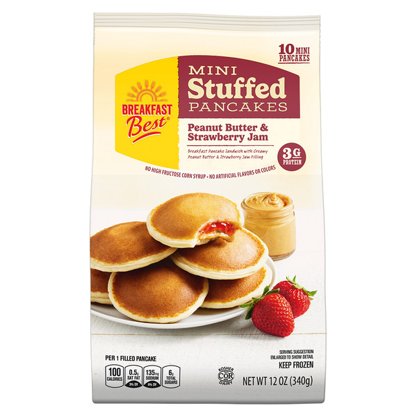 ALDI Breakfast Best Peanut Butter & Strawberry Jam Mini Stuffed
