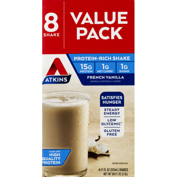 Atkins ProteinRich Shake French Vanilla (11 fl oz) Instacart