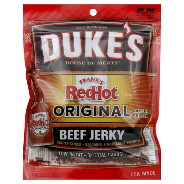 Duke's Beef Jerky, Frank's RedHot Original Cayenne Pepper (3.15 oz