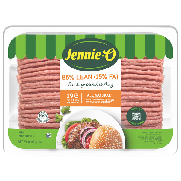 JENNIE-O TURKEY STORE JENNIE-O Ground Turkey 85% Lean / 15% Fat - 1 lb. tray, 16 OZ