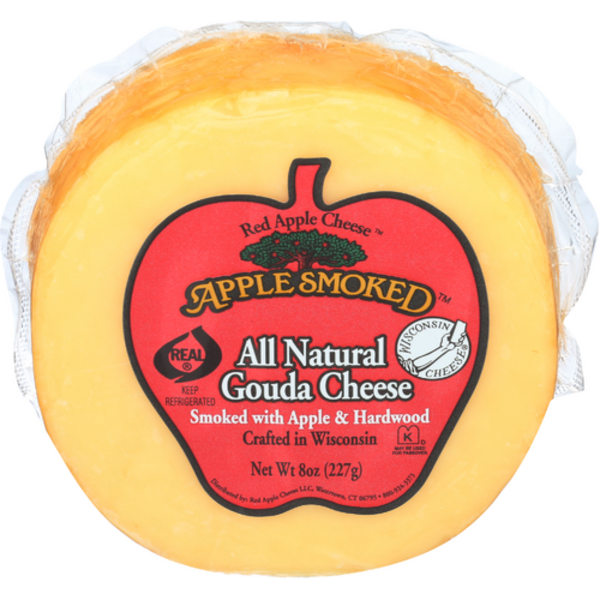 Apple - cheese Red Apple Cheese Apple Smoked All Natural Gouda Cheese Same