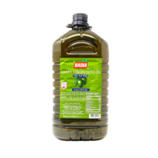BADIA EXTRA VIGIN FIRST COLD PRESS OLIVE OIL, 5 LITER