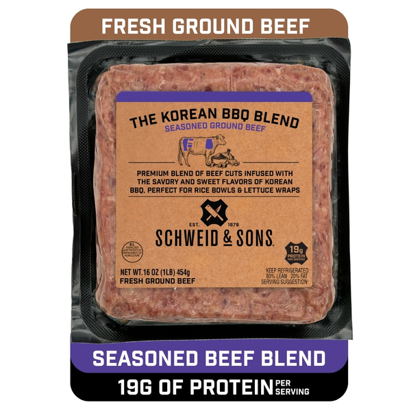 Schweid & Sons The Korean BBQ Blend Ground Beef
