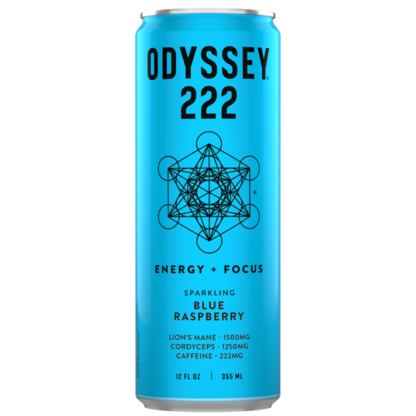 Odyssey 222 Blue Raspberry Sparkling Energy Drink Same-Day