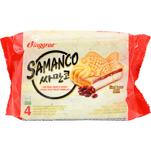 Binggrae Samanco Red Bean Ice Cream Waffle