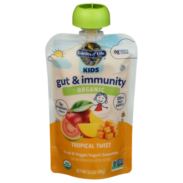Garden Of Life Organic Tropical Twist Kids Fruit & Veggie Yogurt Smoothie