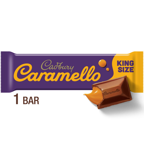 CADBURY CARAMELLO Milk Chocolate Caramel King Size, Candy Bar, 2.7 oz