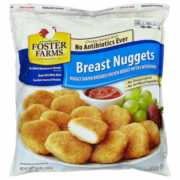 Foster Farms, Panko Breaded Chicken Nuggets, 5 lbs