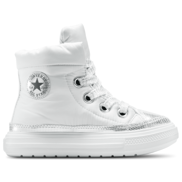 Converse Girls' Chuck Taylor All Star Elements High Boots, Size 7.0 - Barely Grey/Silver/Black