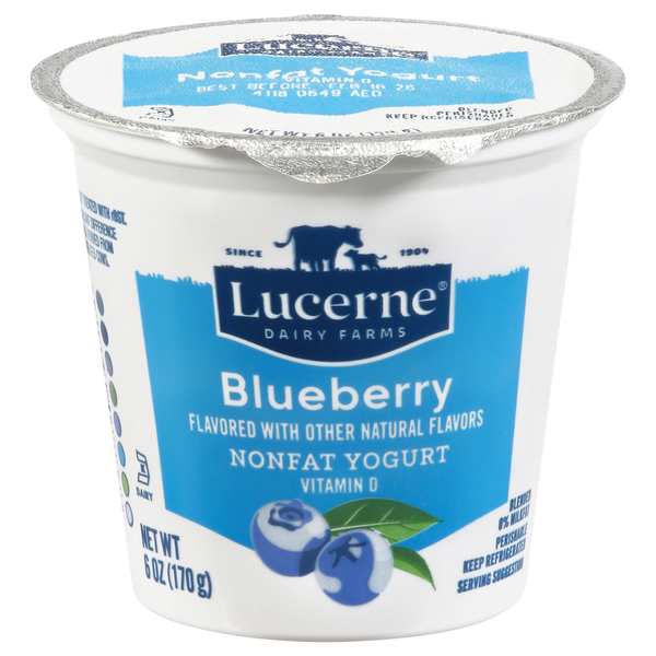Lucerne Nonfat Blueberry Yogurt