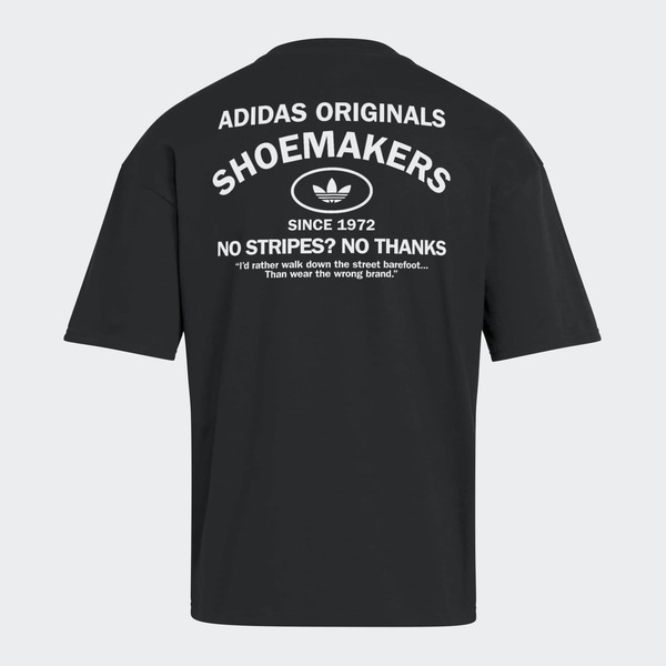 adidas Men's Originals Shoemaker Graphic Tee, M - Black