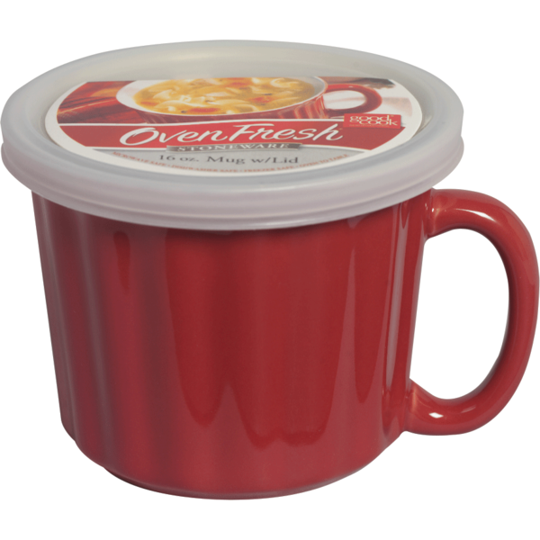Good Cook Oven Fresh Good Cook Stoneware 16oz Mug w/Lid from ... Good Cook Oven Fresh Good Cook Stoneware 16oz Mug w/Lid from ...