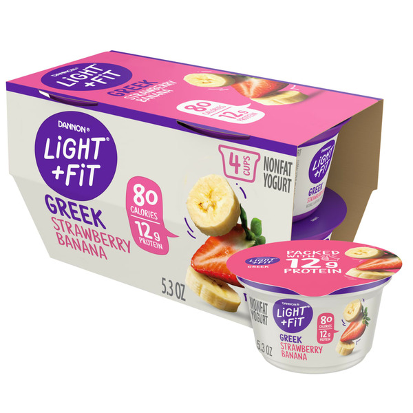 Dannon Light + Fit Strawberry Banana Nonfat Yogurt