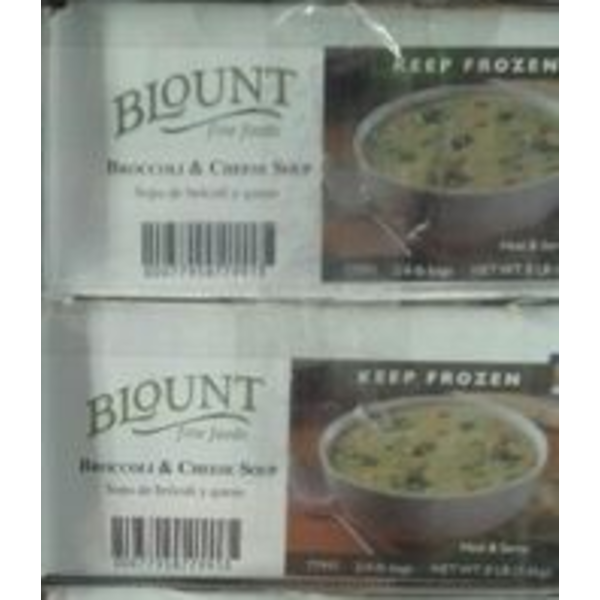Frozen Blount - Broccoli & Cheese Soup - 2/4 lbs