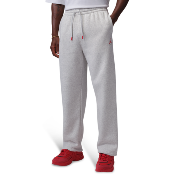Jordan Men's Brooklyn Fleece Open Hem Pant, L - Gray