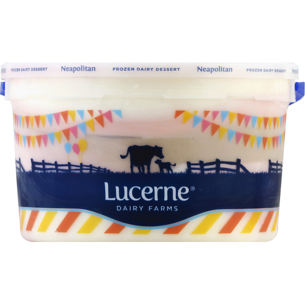 Lucerne Ice Cream, Reduced Fat, Neapolitan