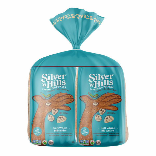 Silver Hills Bakery Organic Sprouted Power Wheat Bread 2 x 680 g