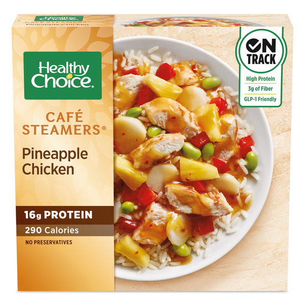Healthy Choice Cafe Steamers Pineapple Chicken, Frozen Meal Same