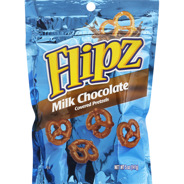 Flipz Covered Pretzels, Milk Chocolate (5 oz) Instacart