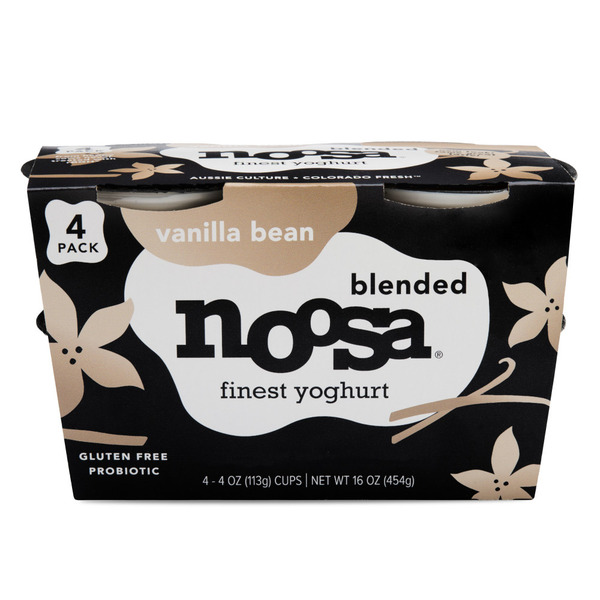 Noosa Vanilla Bean Multipack Yoghurt 4 pack, 16 oz Same-Day