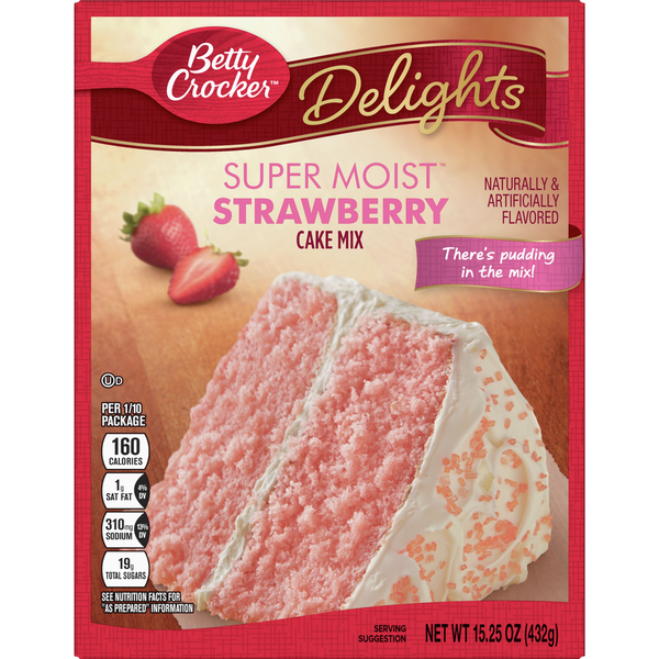 Betty Crocker Super Moist Strawberry Cake Mix Same-Day