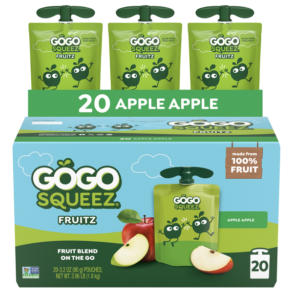 GoGo Squeez Apple Applesauce and Fruit Puree Same-Day Delivery or