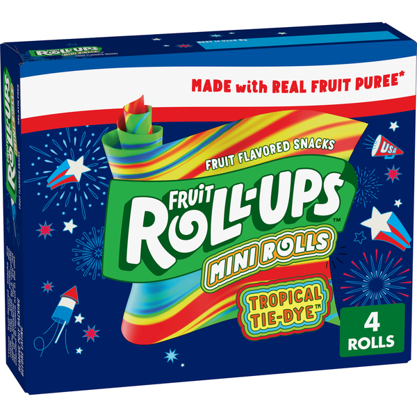 Fruit Roll-Ups Tropical Tie-Dye Mini Rolls