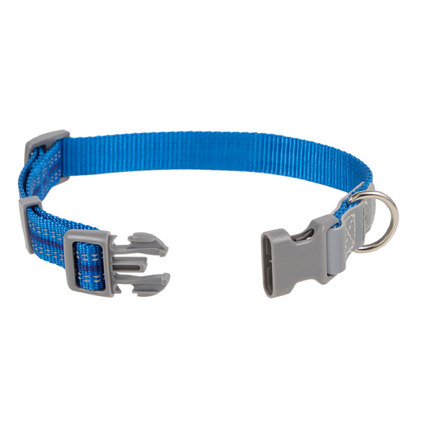 Top Paw Reflective Dog Collar, Large - Blue