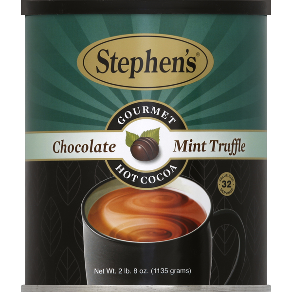 Stephen's Hot Cocoa, Gourmet, Chocolate Mint Truffle, Value Size