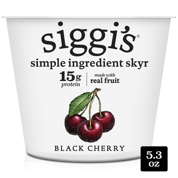Yoguri出品 Siggi's Black Cherry Icelandic-Style Lowfat Yogurt Same-Day