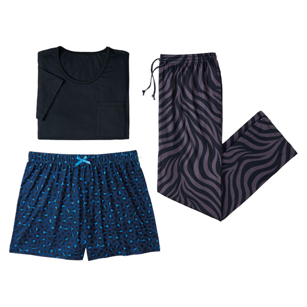 PJCS サプライ　セット Serra Ls 3pcs Pajama S, Black/ Animal, S 36/38 Same-Day Delivery