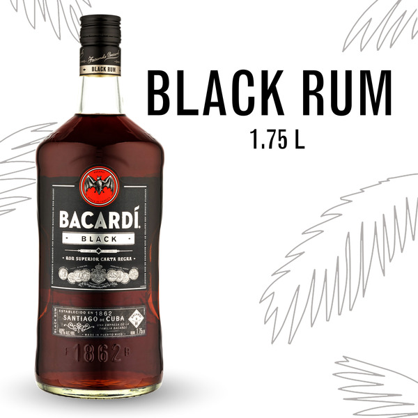Bacardi・Rum・Black（古酒） BACARDÍ Black Rum Same-Day Delivery or Pickup | Coborn's Liquor