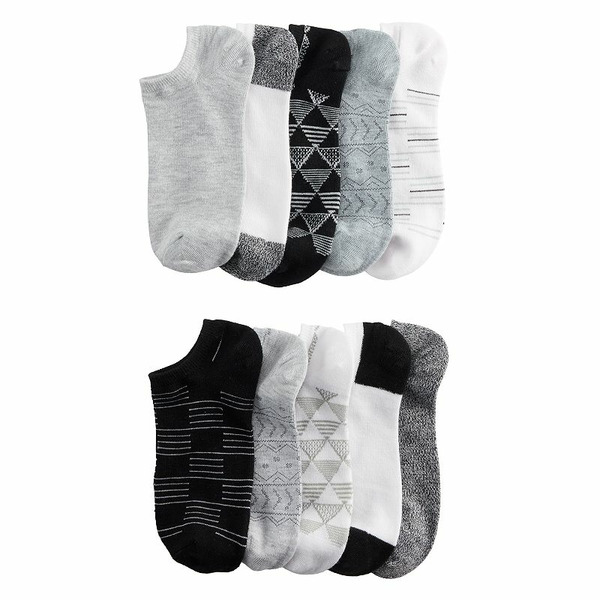 Sonoma Goods For Life Women's Sonoma Goods For Life® 10-Pack No-Show Socks, Size: 9-11, Med Grey