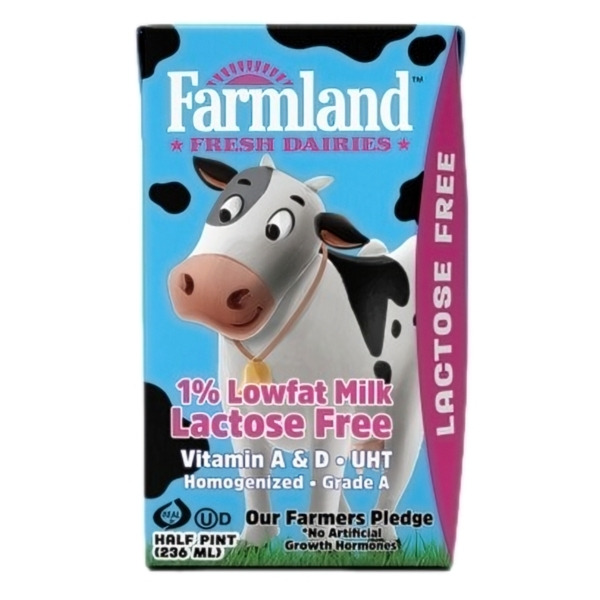 Farmland Fresh Dairies 1% Lactose Free Milk Same-Day Delivery