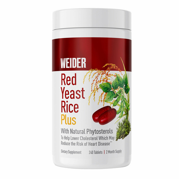 Weider Red Yeast Rice Plus 1200 mg Tablets, 240 ct