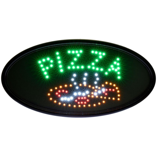 Alpine Ind. - #497-08 Pizza Oval LED Hanging Sign