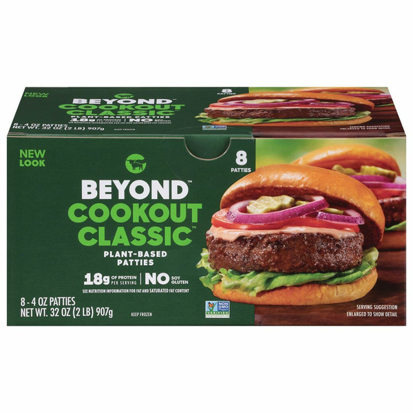 Beyond Meat Cookout Classic, Plant-Based Burger Patties