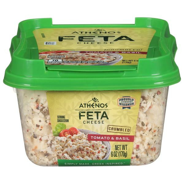 Athenos Tomato & Basil Crumbled Feta Cheese Same-Day Delivery or Pickup ...