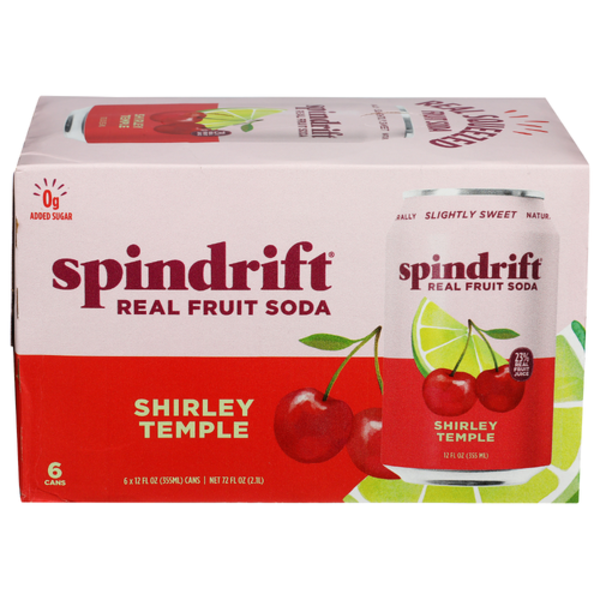 Spindrift Shirley Temple Soda 6 Pack Same-Day Delivery or Pickup