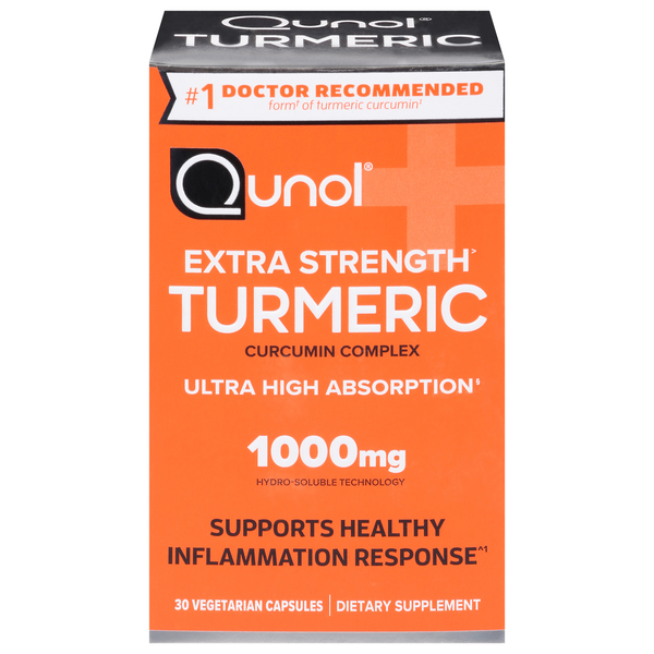 Qunol Turmeric, Extra Strength, 1000 mg, Capsules - 30 ct