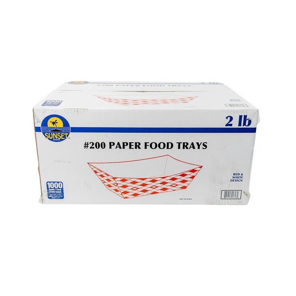 Sunset - #200 Food Trays - 1000 ct