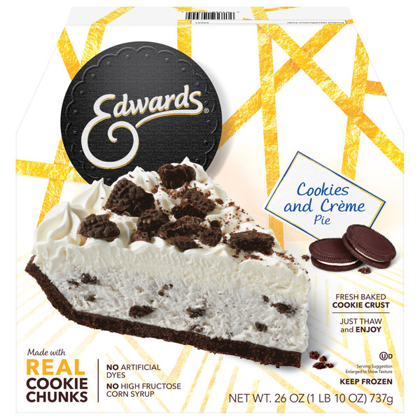 Edwards Premium Desserts Frozen Cookies and Crème Pie