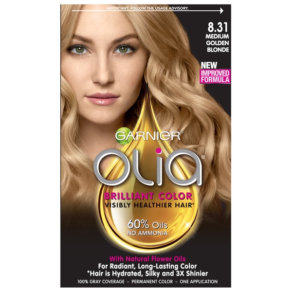 Olia 8 31 Medium Golden Blonde Oil Powered Permanent Color 1 Ct