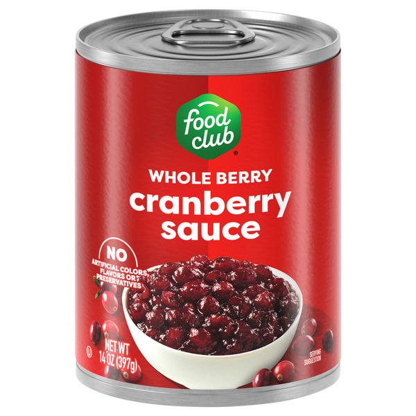 Food Club Cranberry Sauce, Whole Berry Same-Day Delivery or Pickup