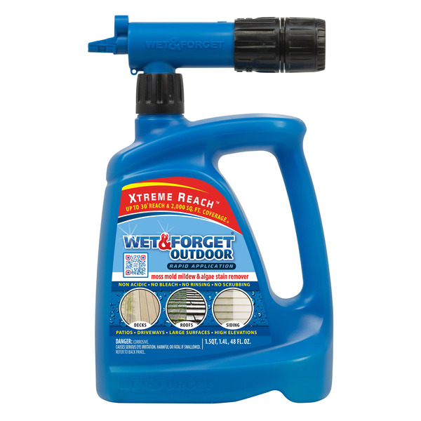 Wet & Forget Xtreme Reach Outdoor Hose End Moss Mold Mildew, 68 oz