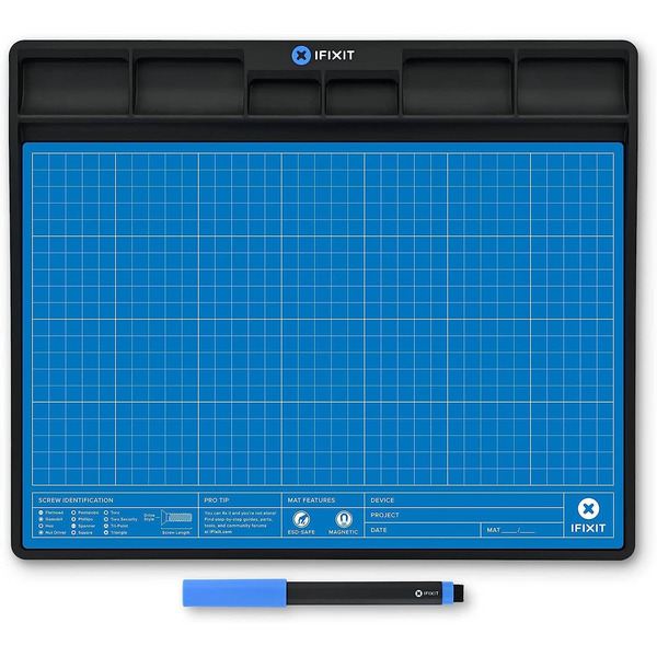 iFixit FixMat ESD Magnetic Project Tray - Blue